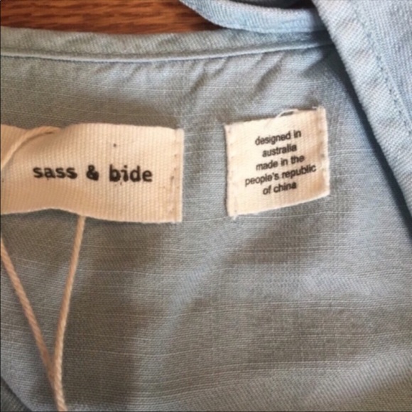 Sass & Bide chambray cold shoulder romper - Picture 6 of 7